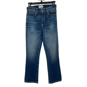 Le Jean jeans Bella mid rise crop kick flare blue size 24